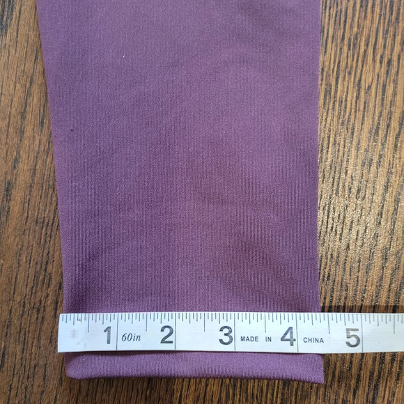 0 to 5 Brand Yoga Active Full Length Hi-Rise Purple Leggings Size Women's Small - Picture 9 of 11
